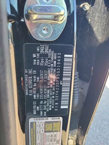 2025 Ebony Black Kia Sportage LX FWD SUV