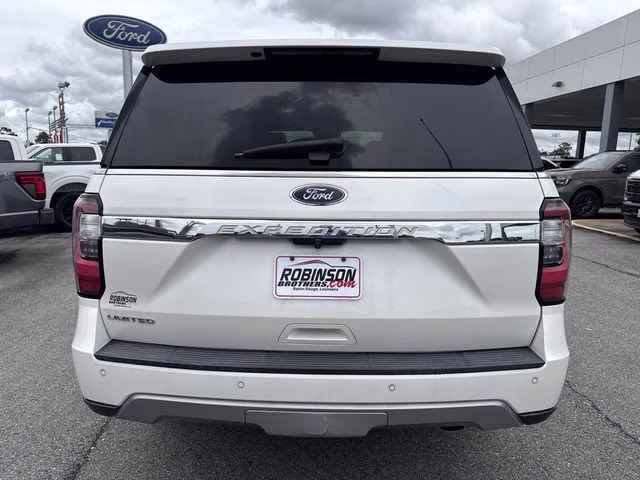 2019 White Platinum Clearcoat Metallic Ford Expedition Limited RWD SUV