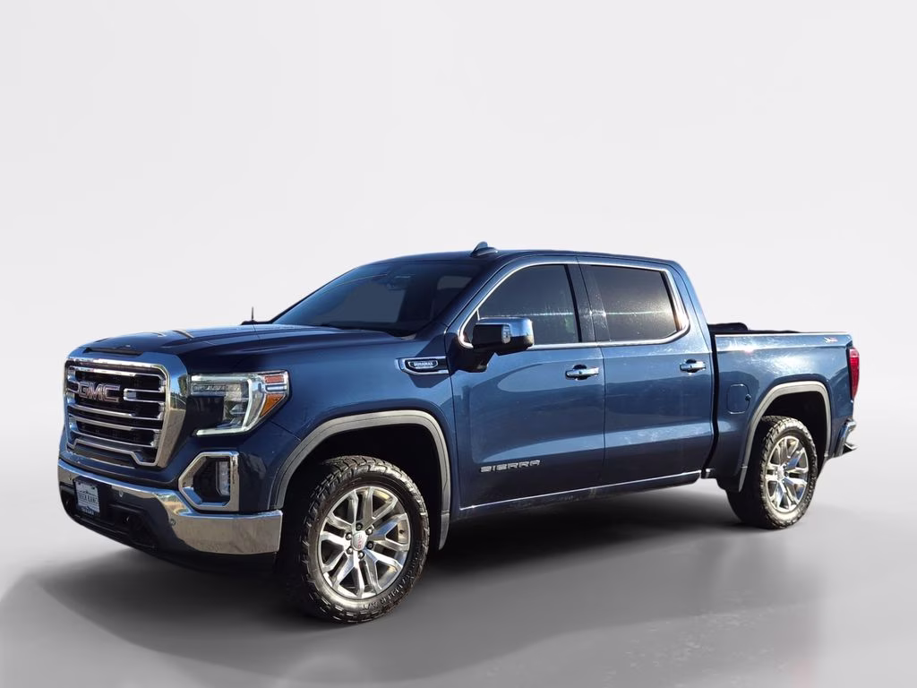 2021 Pacific Blue Metallic GMC Sierra 1500 SLT 4X4 Truck
