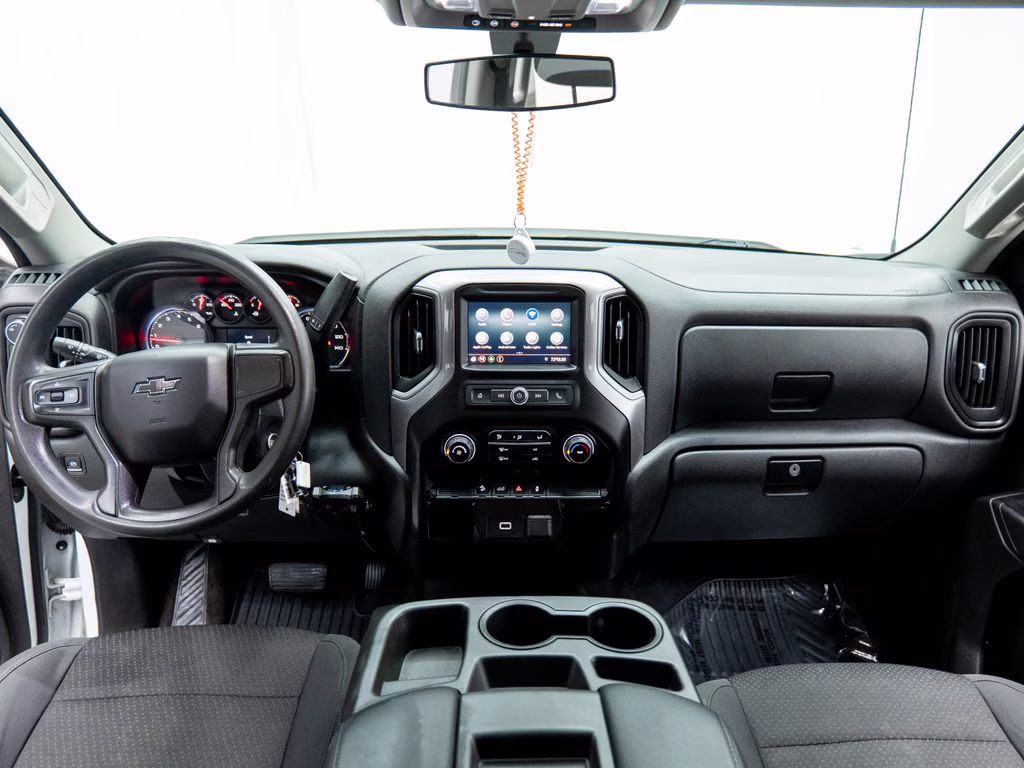 2019 Summit White Chevrolet Silverado 1500 Custom Trail Boss 4X4 Truck