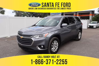 2020 Satin Steel Metallic Chevrolet Traverse LT Cloth FWD SUV