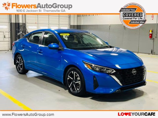 2025 Electric Blue Metallic Nissan Sentra SV Sedan