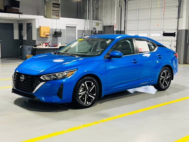 2025 Electric Blue Metallic Nissan Sentra SV FWD Sedan