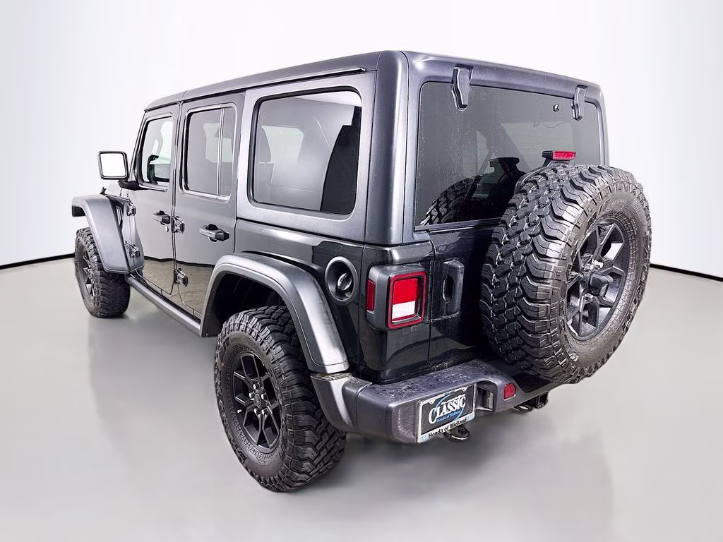 2025 Black Clearcoat Jeep Wrangler Willys 4X4 SUV
