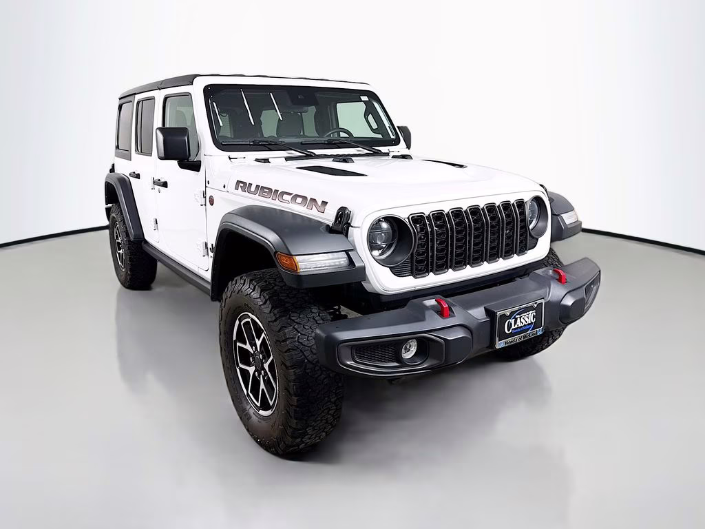 2024 Bright White Clearcoat Jeep Wrangler Rubicon 4X4 SUV