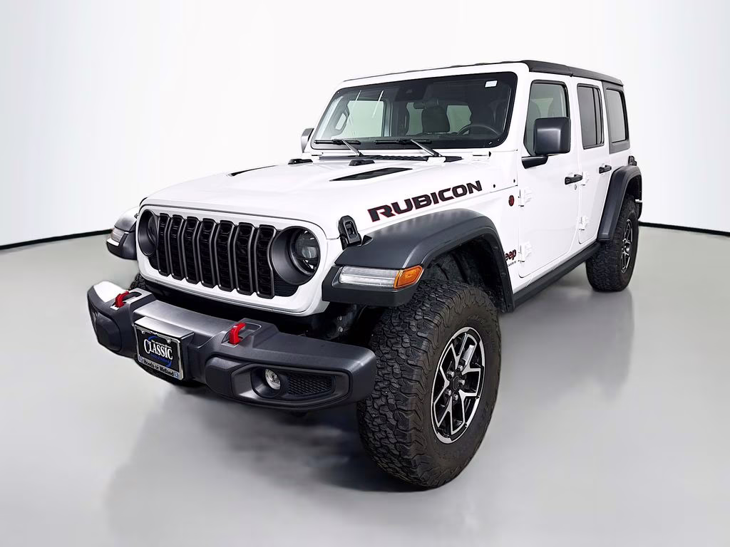 2024 Bright White Clearcoat Jeep Wrangler Rubicon 4X4 SUV