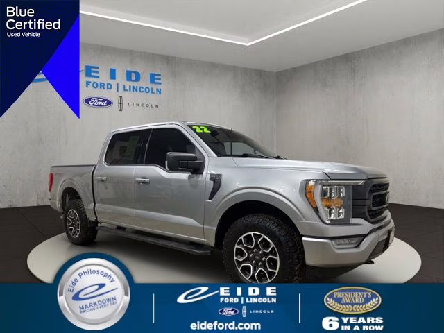2022 Iconic Silver Metallic Ford F-150 XLT 4X4 Truck