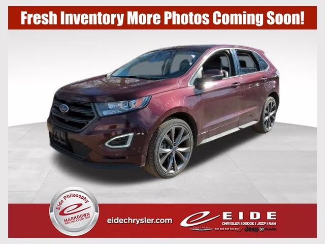 2018 Burgundy Velvet Metallic Tinted Clearcoat Ford Edge Sport AWD SUV