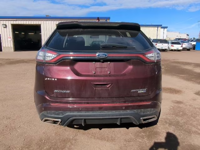 2018 Burgundy Velvet Metallic Tinted Clearcoat Ford Edge Sport AWD SUV