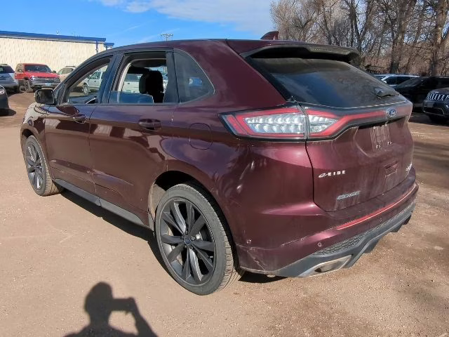 2018 Burgundy Velvet Metallic Tinted Clearcoat Ford Edge Sport AWD SUV