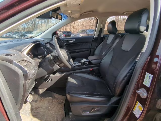 2018 Burgundy Velvet Metallic Tinted Clearcoat Ford Edge Sport AWD SUV