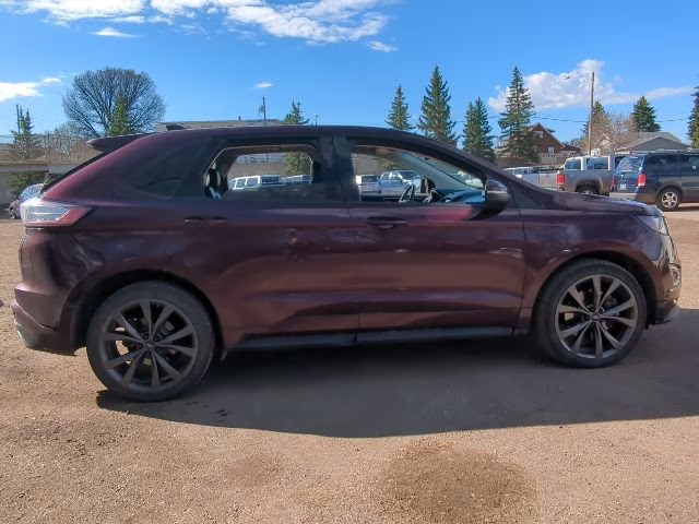 2018 Burgundy Velvet Metallic Tinted Clearcoat Ford Edge Sport AWD SUV