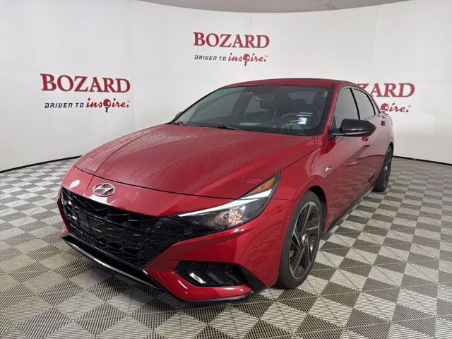 2023 Scarlet Red Hyundai Elantra N Line FWD Sedan
