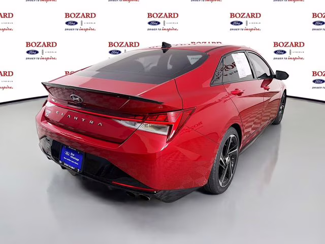 2023 Scarlet Red Hyundai Elantra N Line FWD Sedan