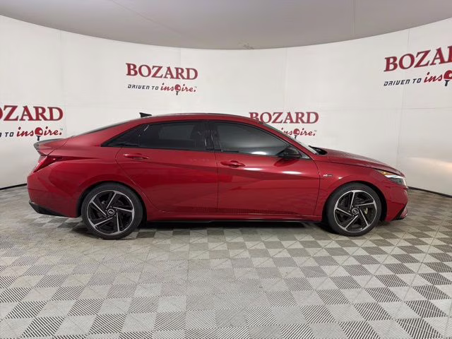 2023 Scarlet Red Hyundai Elantra N Line FWD Sedan