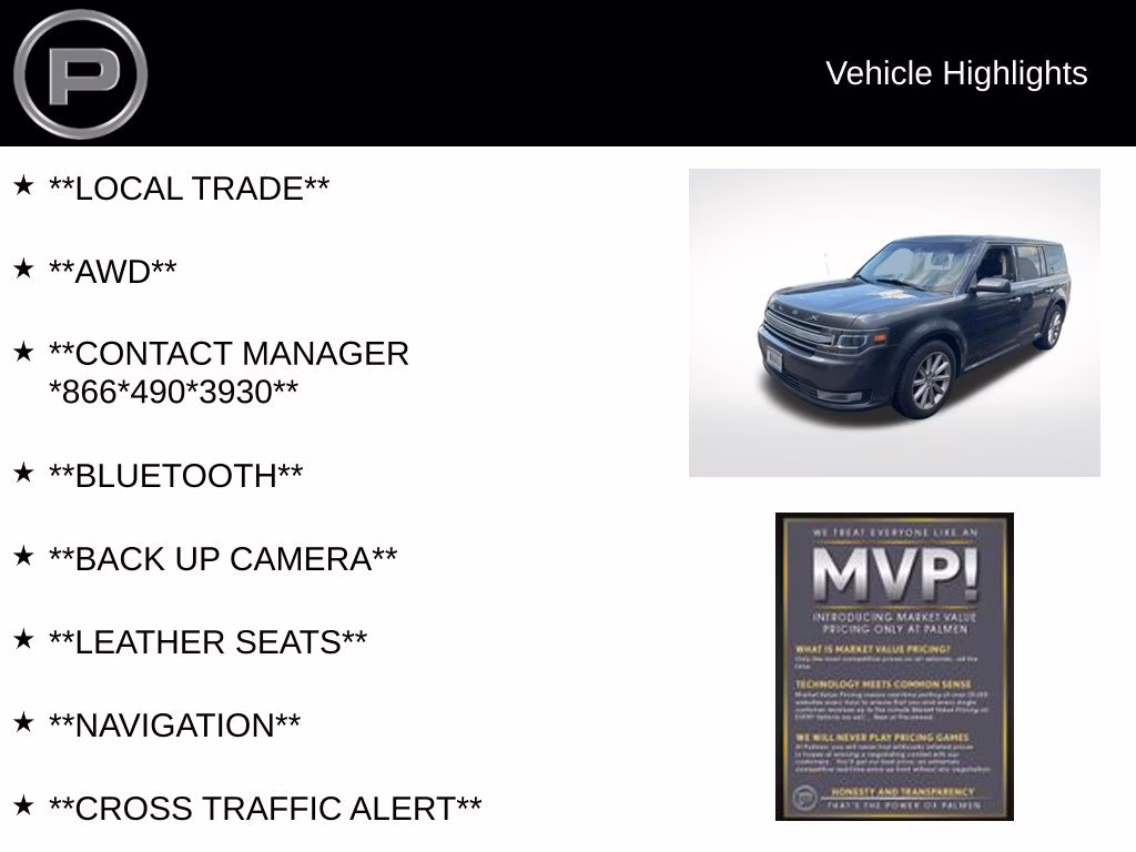 2018 Magnetic Ford Flex Limited AWD SUV