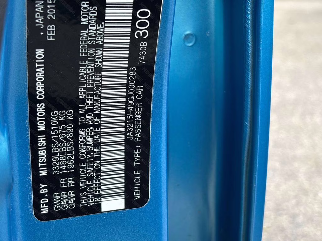 2016 Blue Mitsubishi i-MiEV ES RWD Hatchback