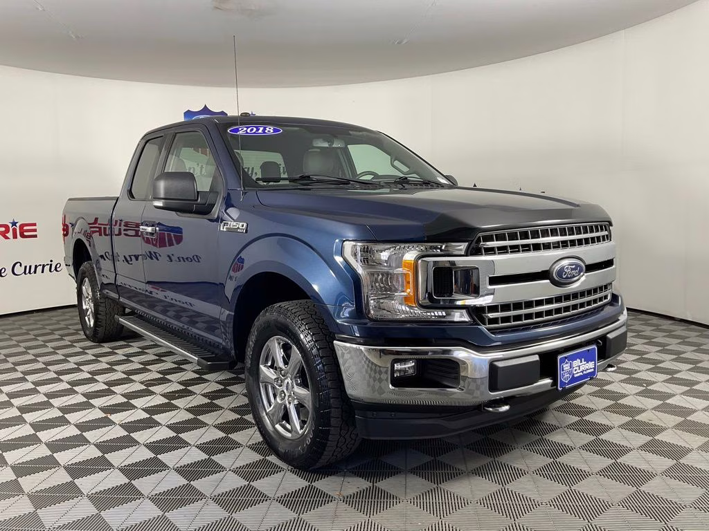 2018 Blue Jeans Metallic Ford F-150 XLT 4X4 Truck