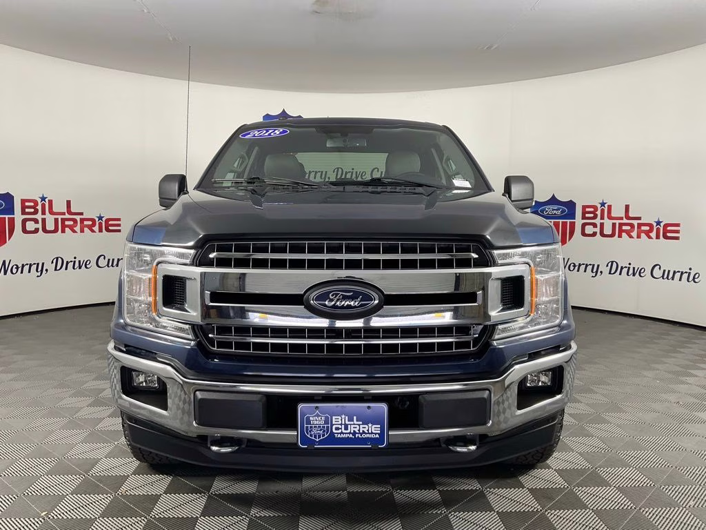 2018 Blue Jeans Metallic Ford F-150 XLT 4X4 Truck