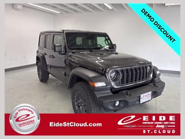 2026 Granite Crystal Metallic Clearcoat Jeep Wrangler Sport S 4X4 SUV
