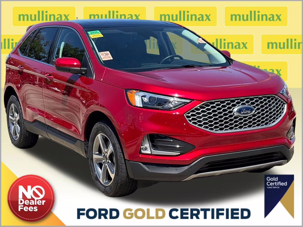 2024 Rapid Red Metallic Tinted Clearcoat Ford Edge SEL AWD SUV