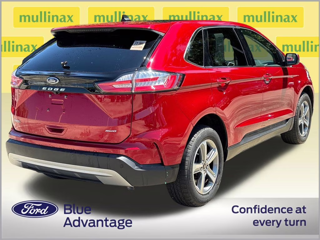 2024 Rapid Red Metallic Tinted Clearcoat Ford Edge SEL AWD SUV