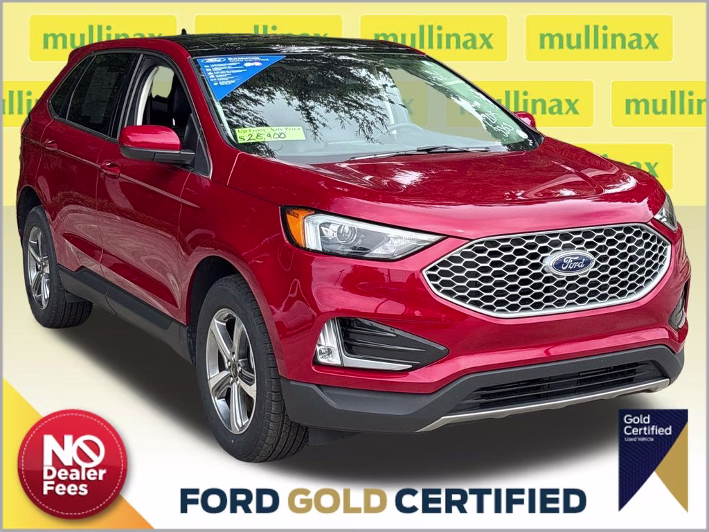 2024 Rapid Red Metallic Tinted Clearcoat Ford Edge SEL AWD SUV