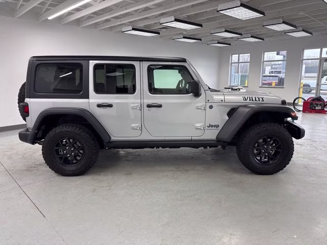 2024 Silver Zynith Clearcoat Jeep Wrangler Willys 4xe 4X4 SUV
