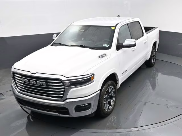 2025 Bright White Clearcoat Ram 1500 Laramie 4X4 Truck