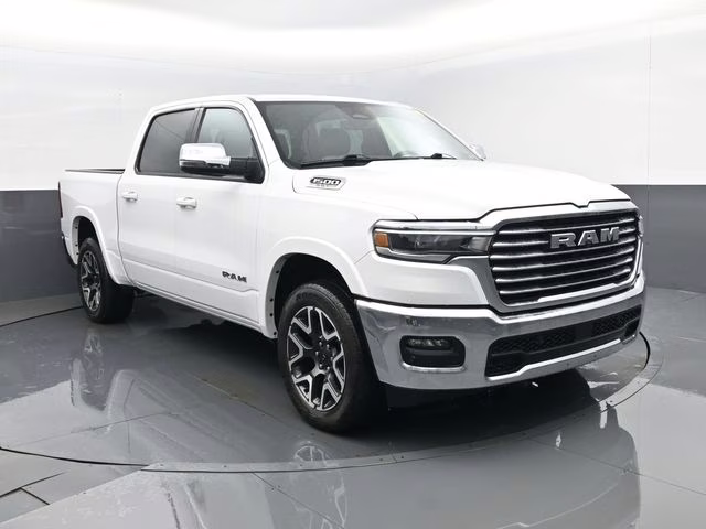 2025 Bright White Clearcoat Ram 1500 Laramie 4X4 Truck