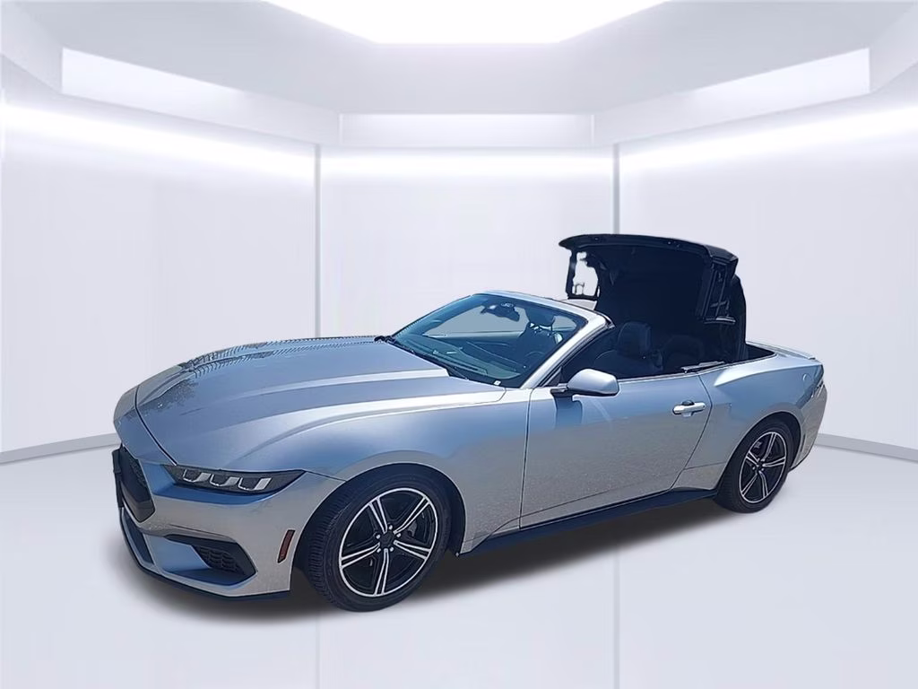 2024 Iconic Silver Metallic Ford Mustang EcoBoost RWD Convertible