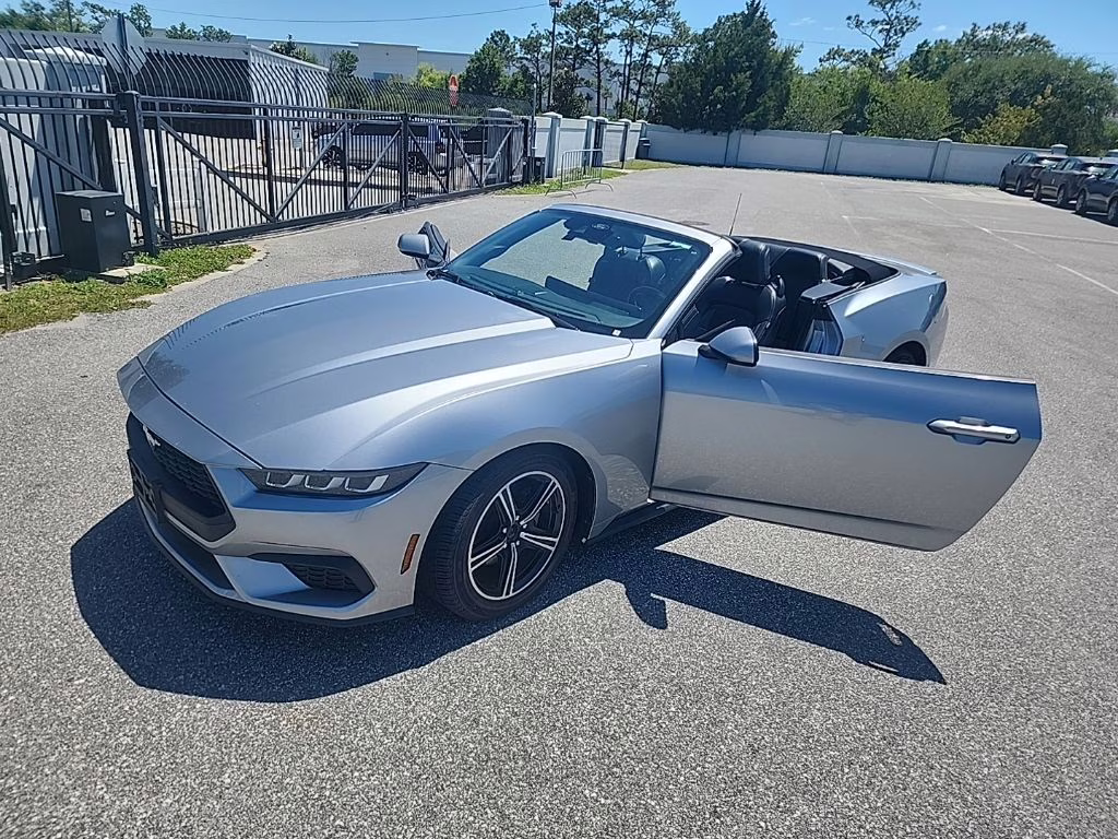 2024 Iconic Silver Metallic Ford Mustang EcoBoost RWD Convertible