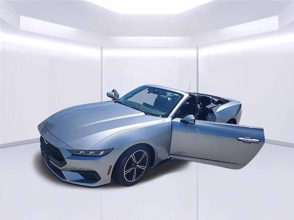 2024 Iconic Silver Metallic Ford Mustang EcoBoost RWD Convertible