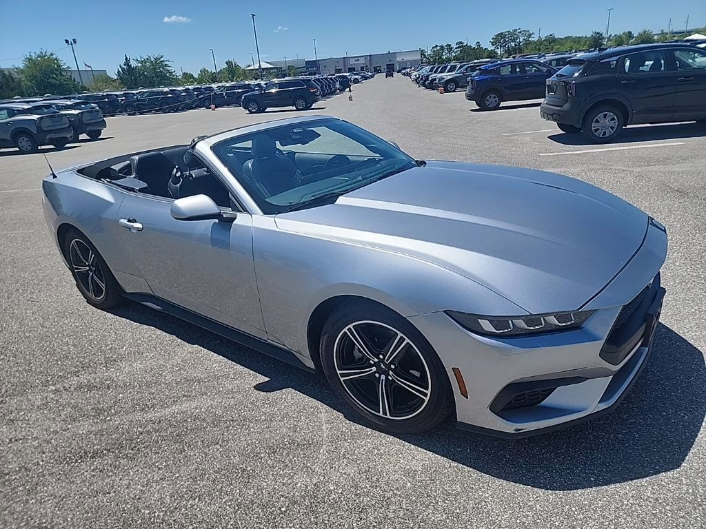 2024 Iconic Silver Metallic Ford Mustang EcoBoost RWD Convertible
