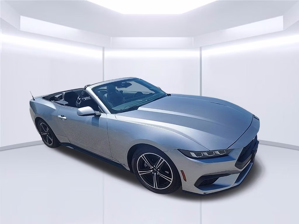 2024 Iconic Silver Metallic Ford Mustang EcoBoost RWD Convertible