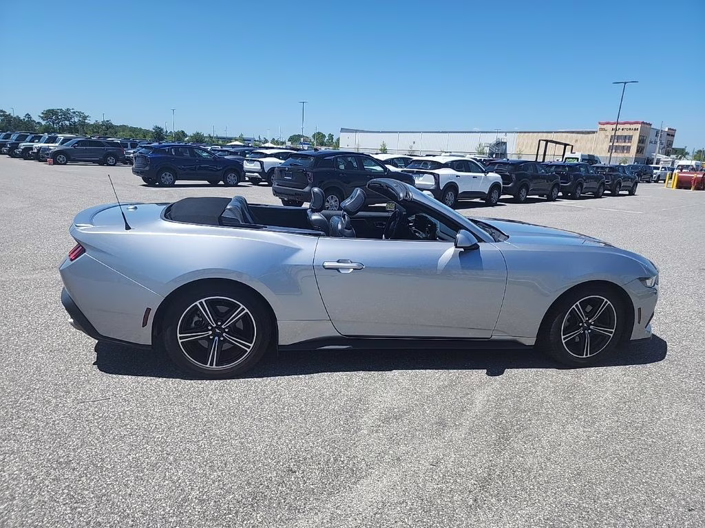 2024 Iconic Silver Metallic Ford Mustang EcoBoost RWD Convertible