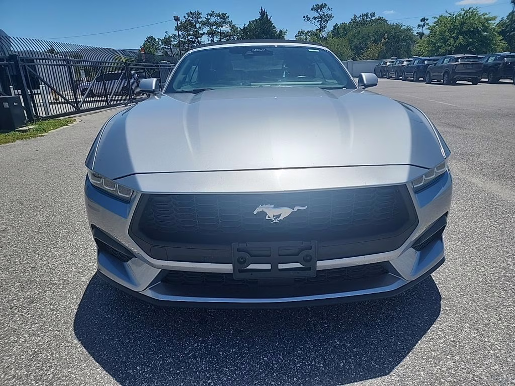 2024 Iconic Silver Metallic Ford Mustang EcoBoost RWD Convertible