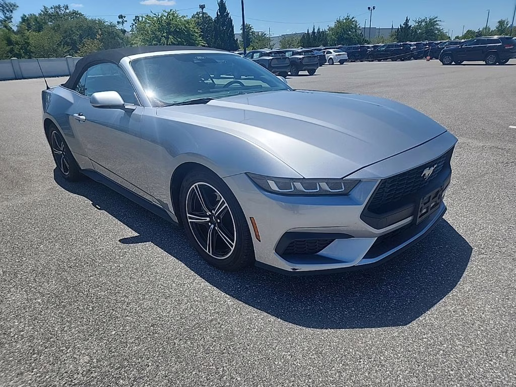 2024 Iconic Silver Metallic Ford Mustang EcoBoost RWD Convertible