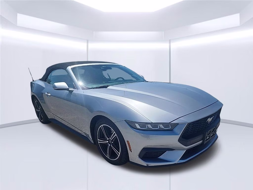 2024 Iconic Silver Metallic Ford Mustang EcoBoost RWD Convertible