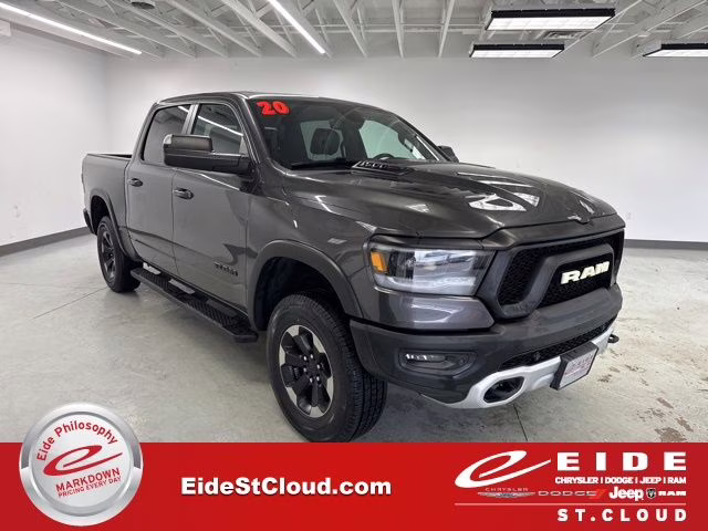 2020 Granite Crystal Metallic Clearcoat Ram 1500 Rebel 4X4 Truck