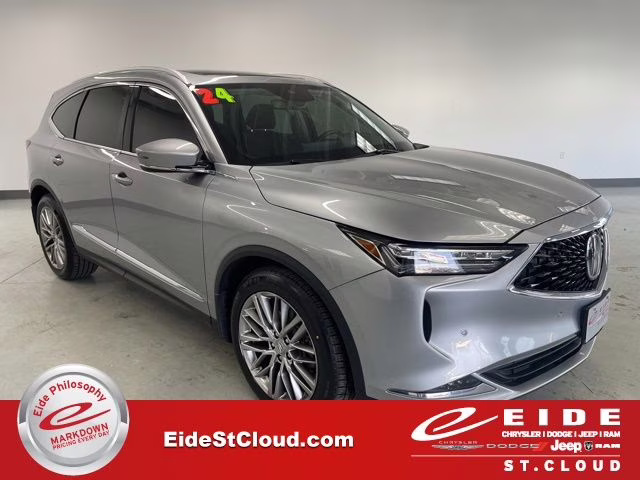 2024 Lunar Silver Metallic Acura MDX Advance AWD SUV