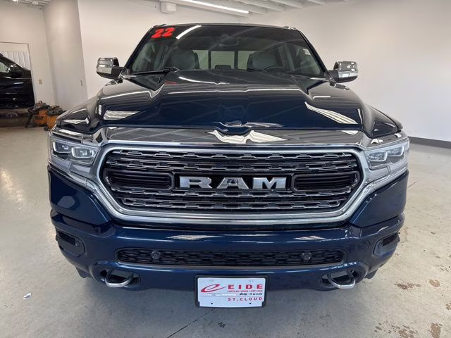 2022 Patriot Blue Pearlcoat Ram 1500 Limited 4X4 Truck