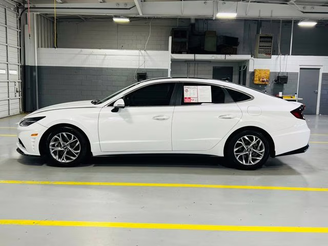2023 Serenity White Hyundai Sonata SEL FWD Sedan