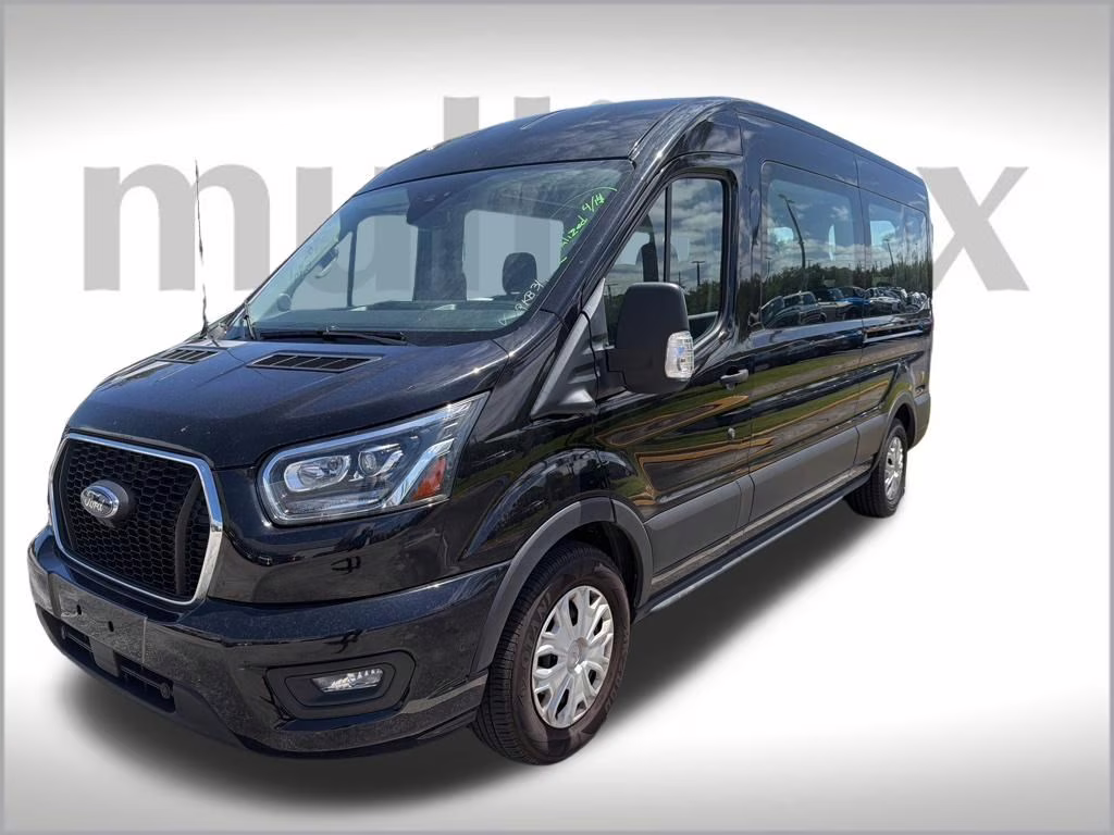 2023 Black Metallic Ford Transit-350 XLT RWD Crossover