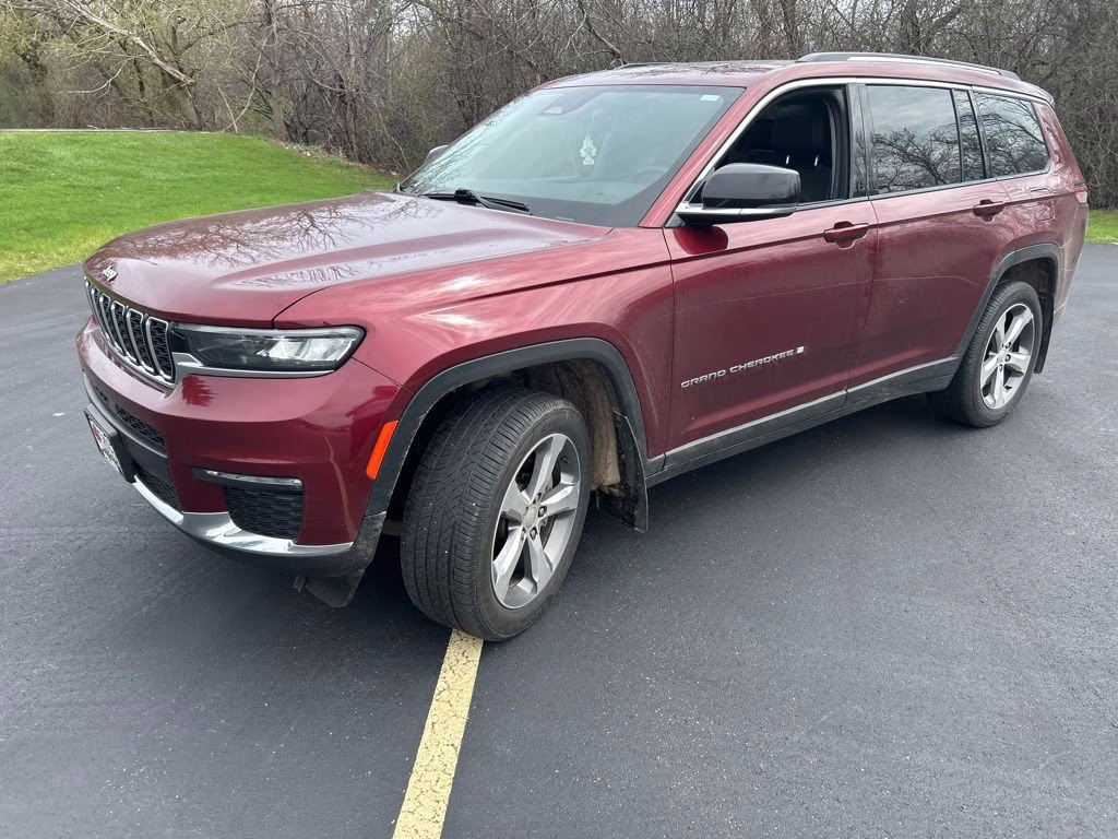 2021 Velvet Red Pearlcoat Jeep Grand Cherokee L Limited 4X4 SUV