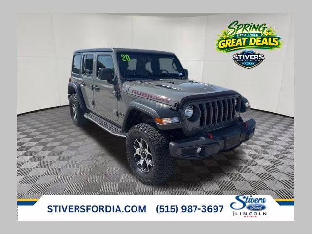 2020 Sting-Gray Clearcoat Jeep Wrangler Unlimited Rubicon 4X4 SUV