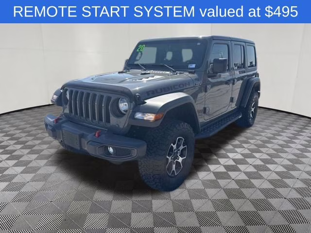 2020 Sting-Gray Clearcoat Jeep Wrangler Unlimited Rubicon 4X4 SUV