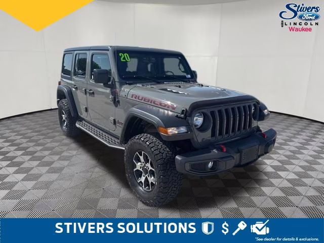 2020 Sting-Gray Clearcoat Jeep Wrangler Unlimited Rubicon 4X4 SUV