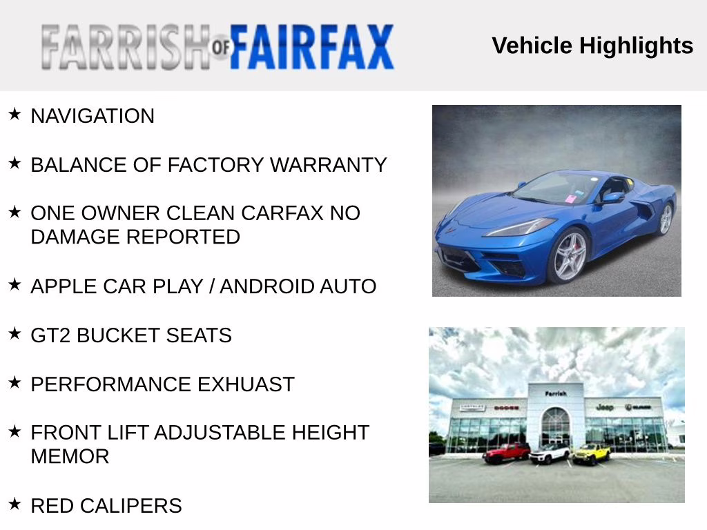 2021 Elkhart Lake Blue Metallic Chevrolet Corvette Stingray RWD Coupe