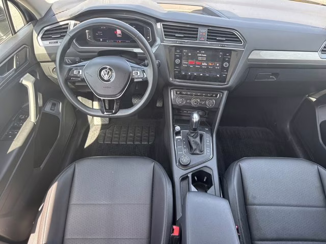 2020 Platinum Gray Metallic Volkswagen Tiguan SE R-Line Black AWD SUV